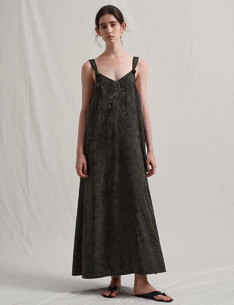 Black Knot Shoulder Dress -PREORDER