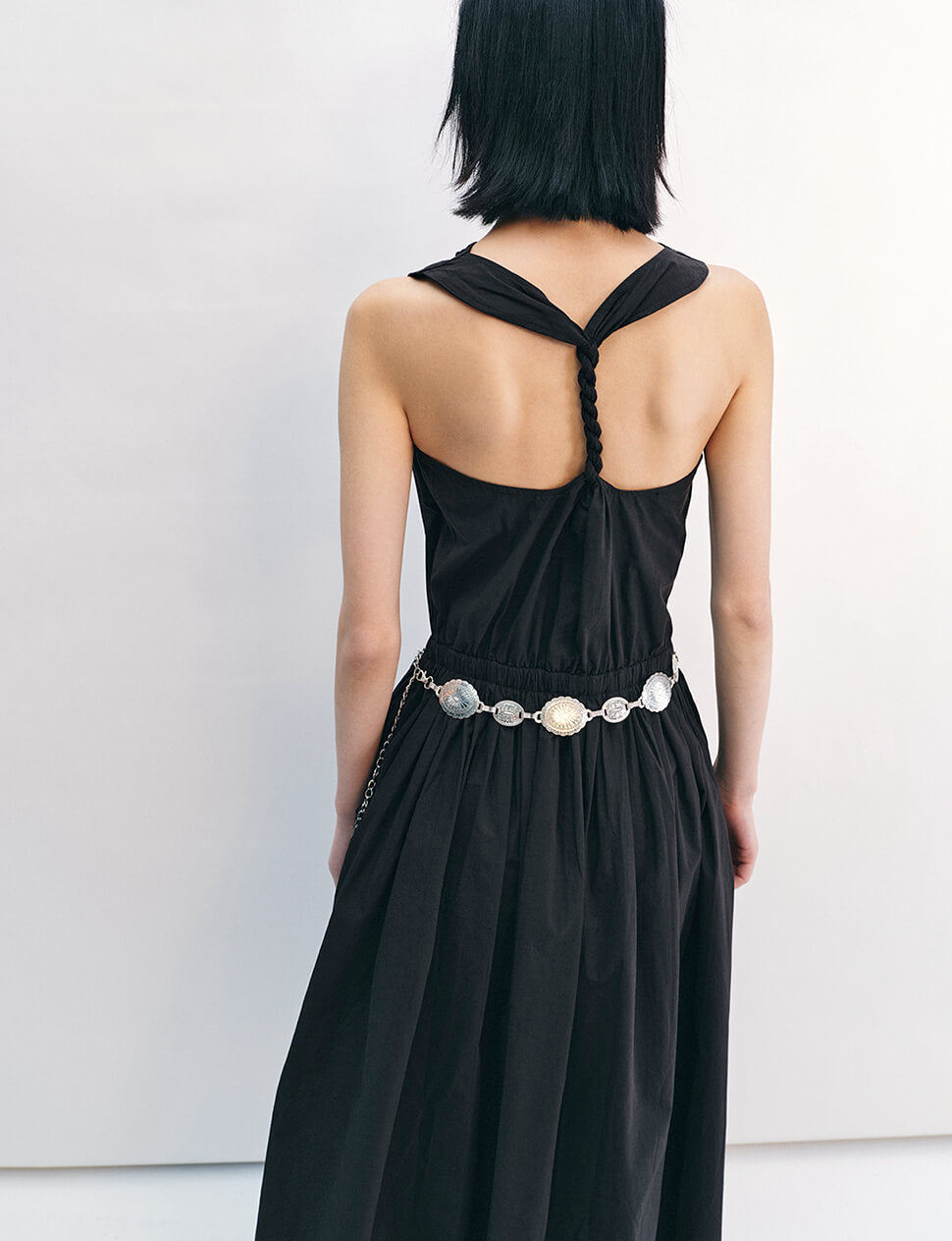 Lina Black Cowl Neck Dress-PREORDER