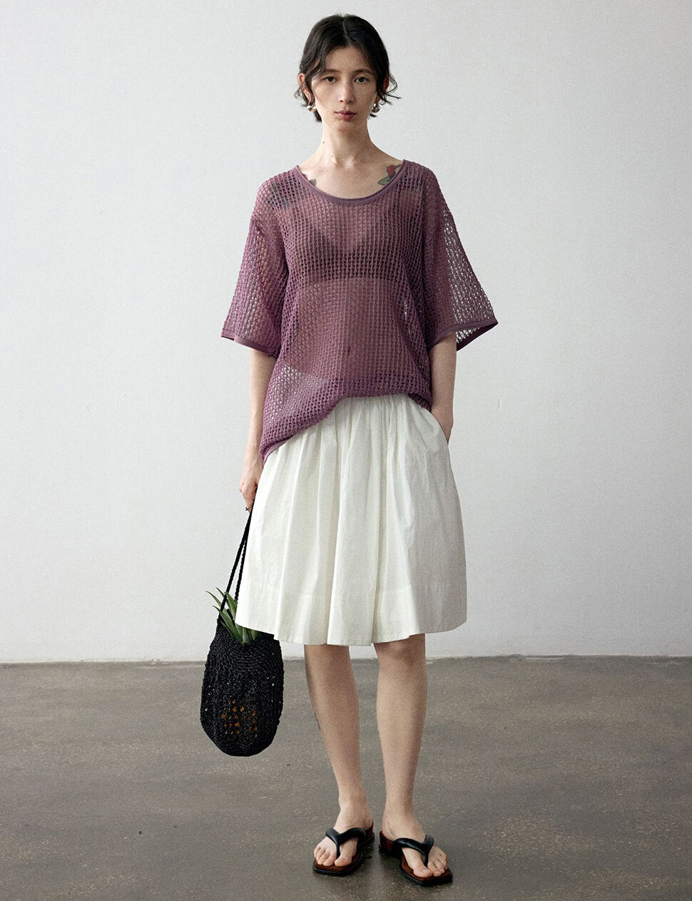 White Aline Puff Skirt-PREORDER