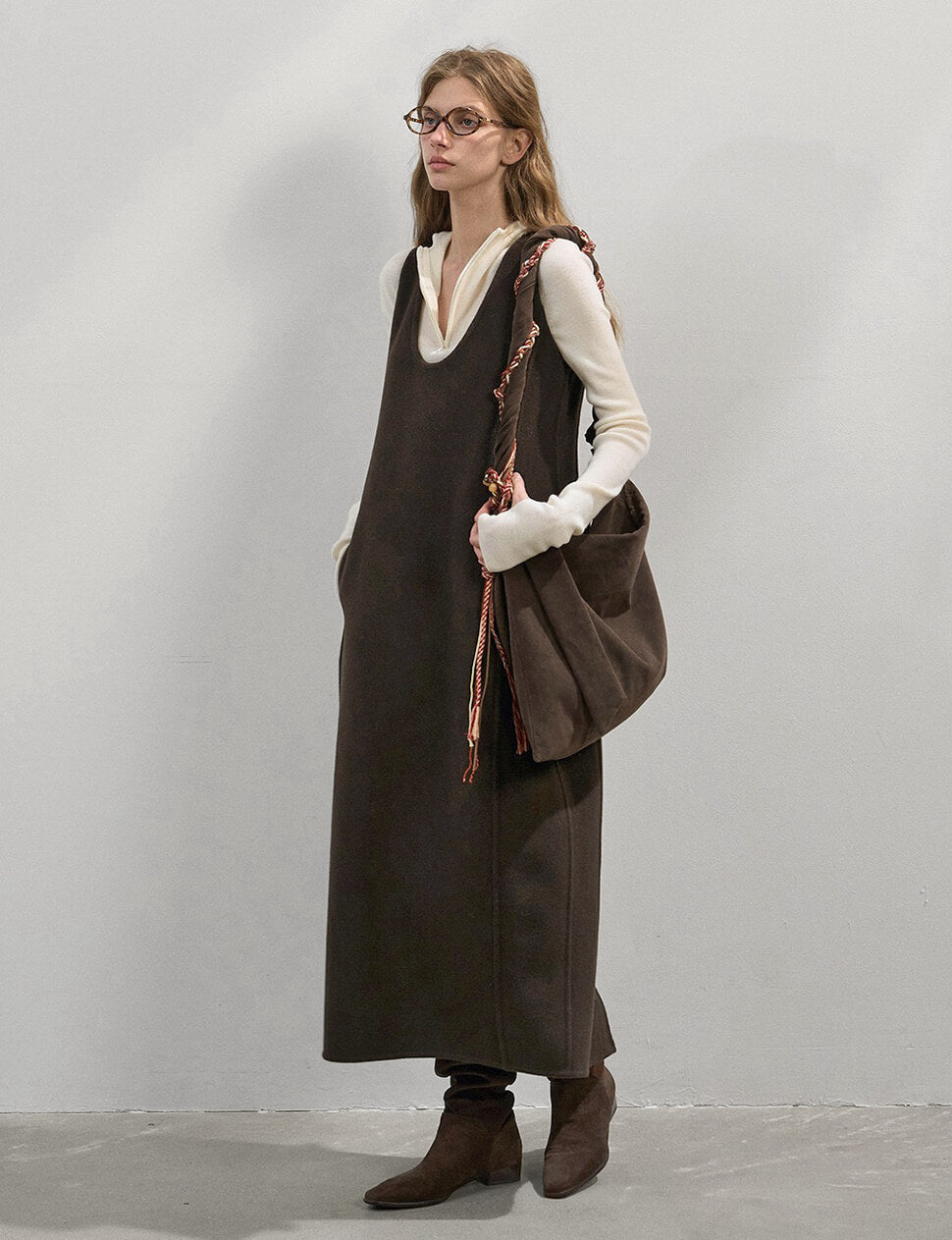 Brown Wool Dress M Brown Wool Dress M