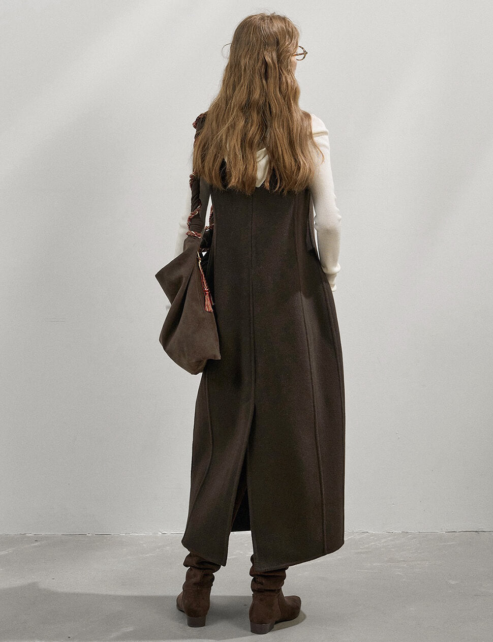 brown wool dress Dark Amber 11