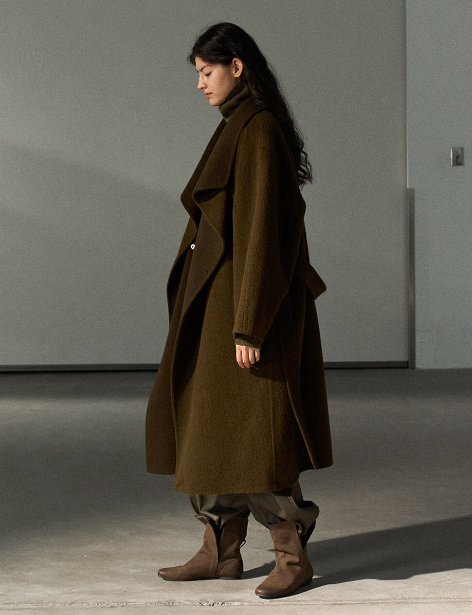 Brown Cocoon Coat