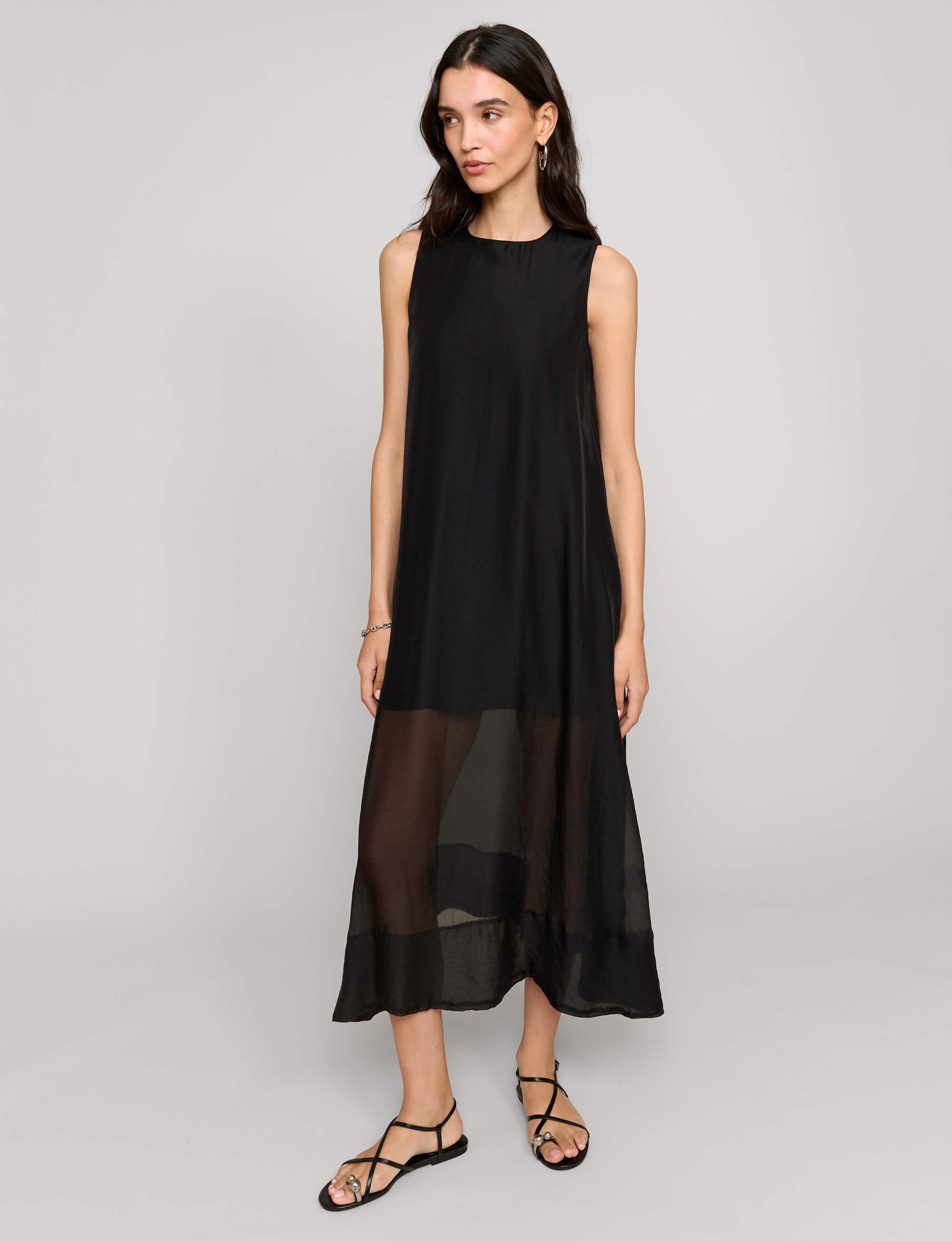 Layered Sheer A-line Dress-PREORDER