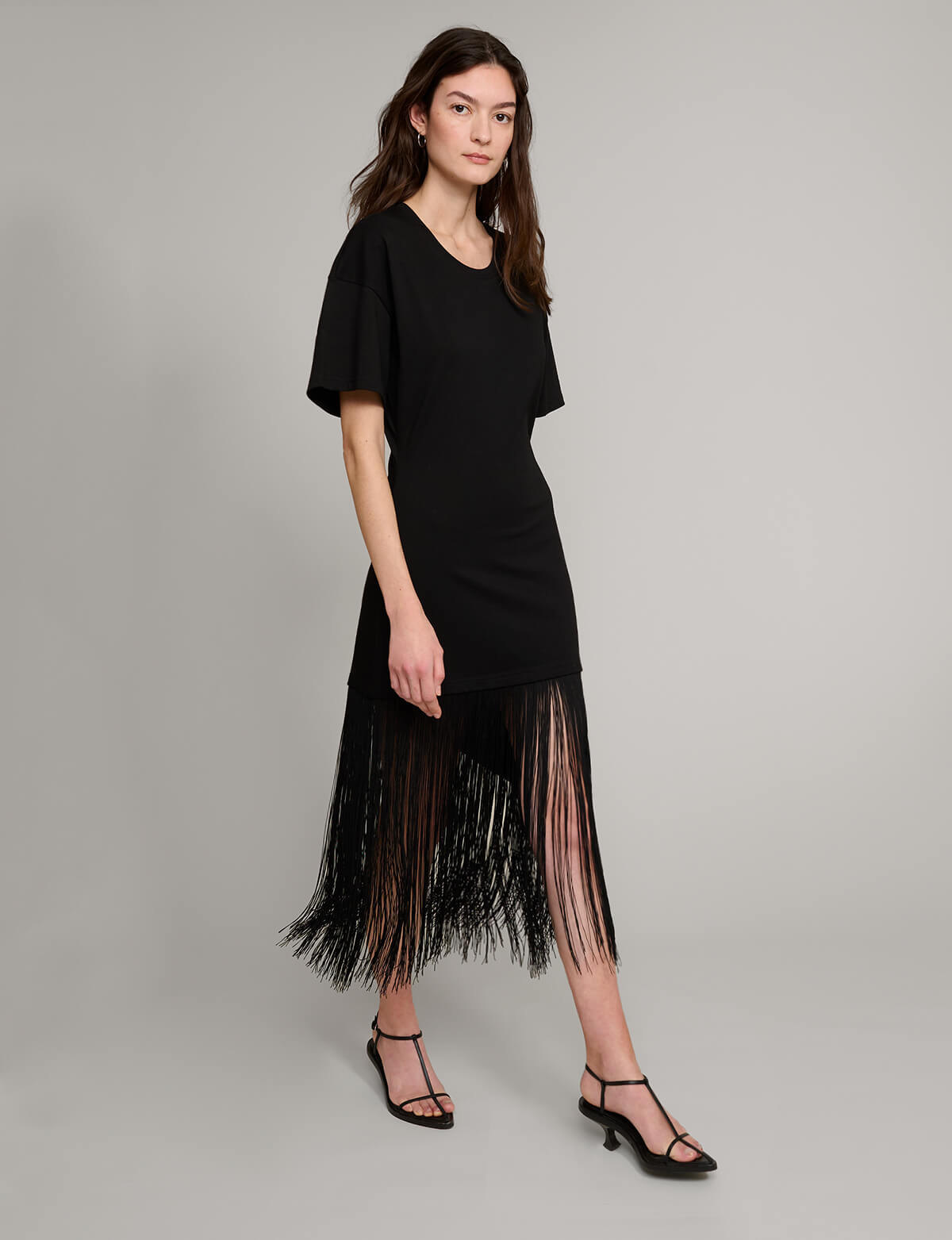 Fringe Cotton Tee Dress Fringe Cotton Tee Dress