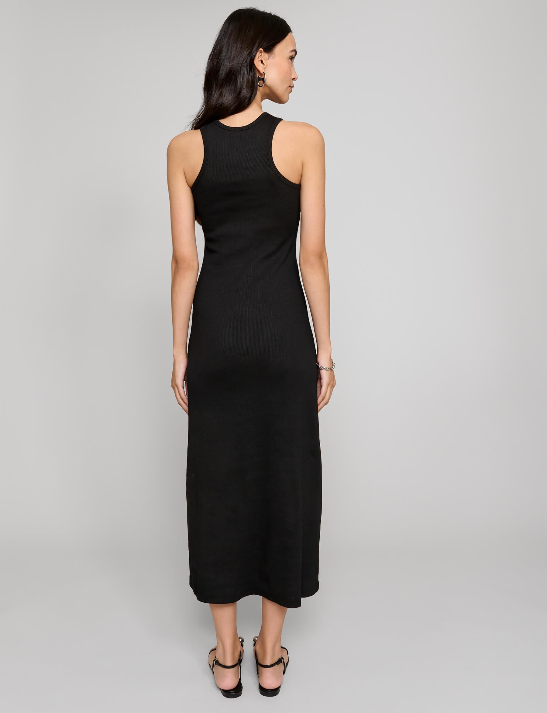 Delilah Black Ribbed Tank Dress S Delilah Black Ribbed Tank Dress S