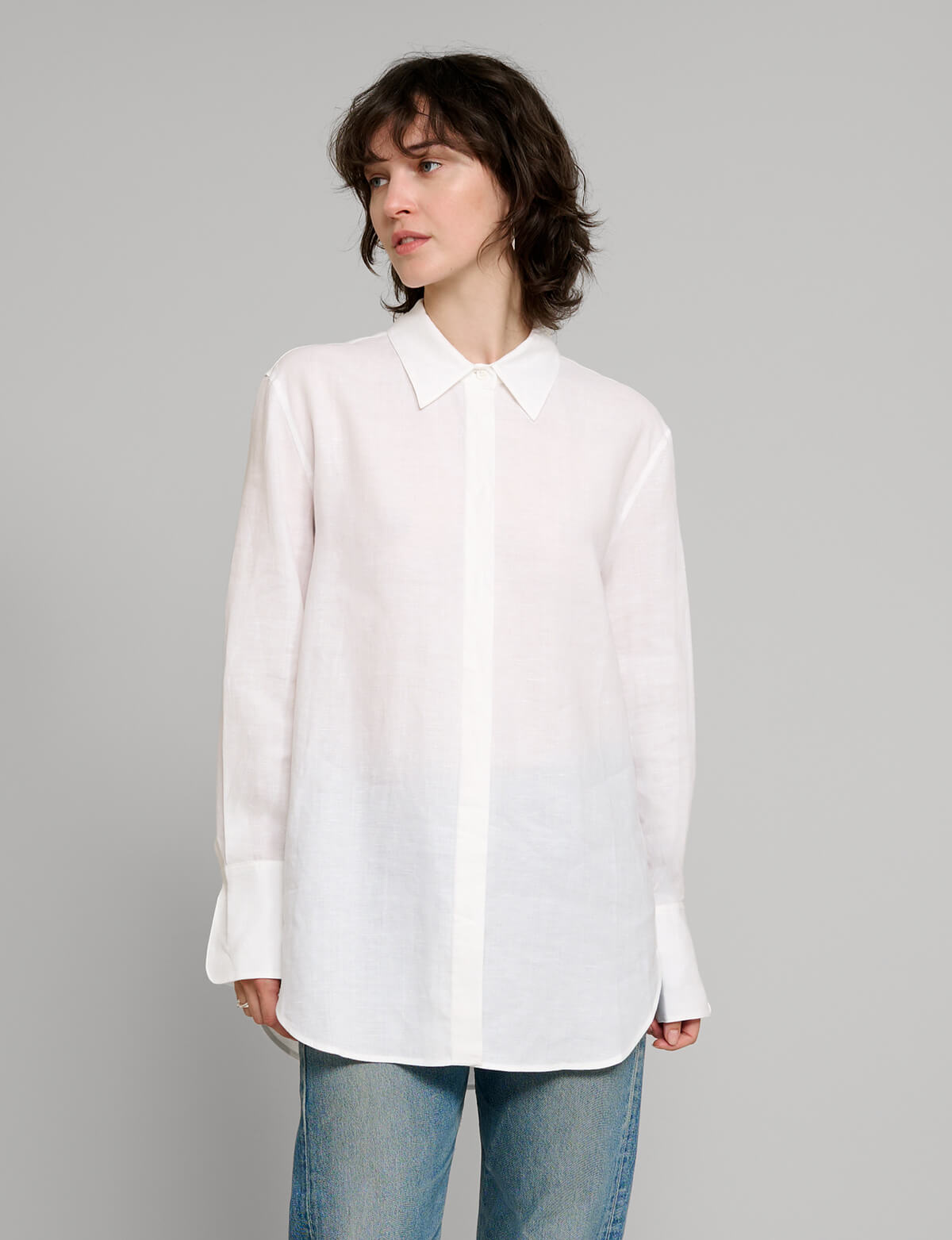 White Linen Shirt