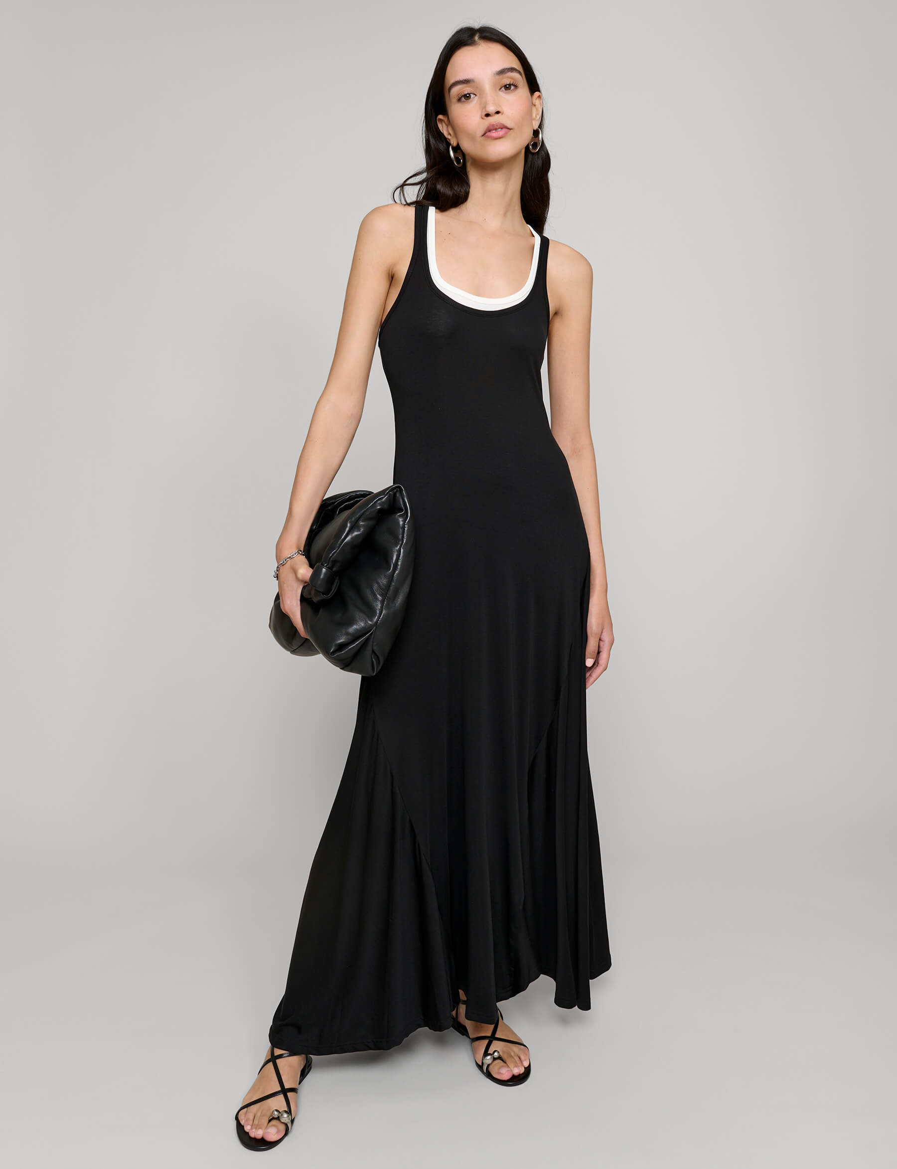 Two-Tone Tank Maxi Dress