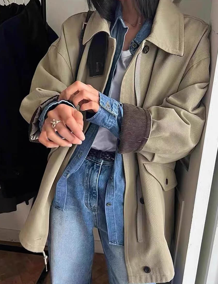 Khaki Corduroy Country Jacket-BESTSELLER