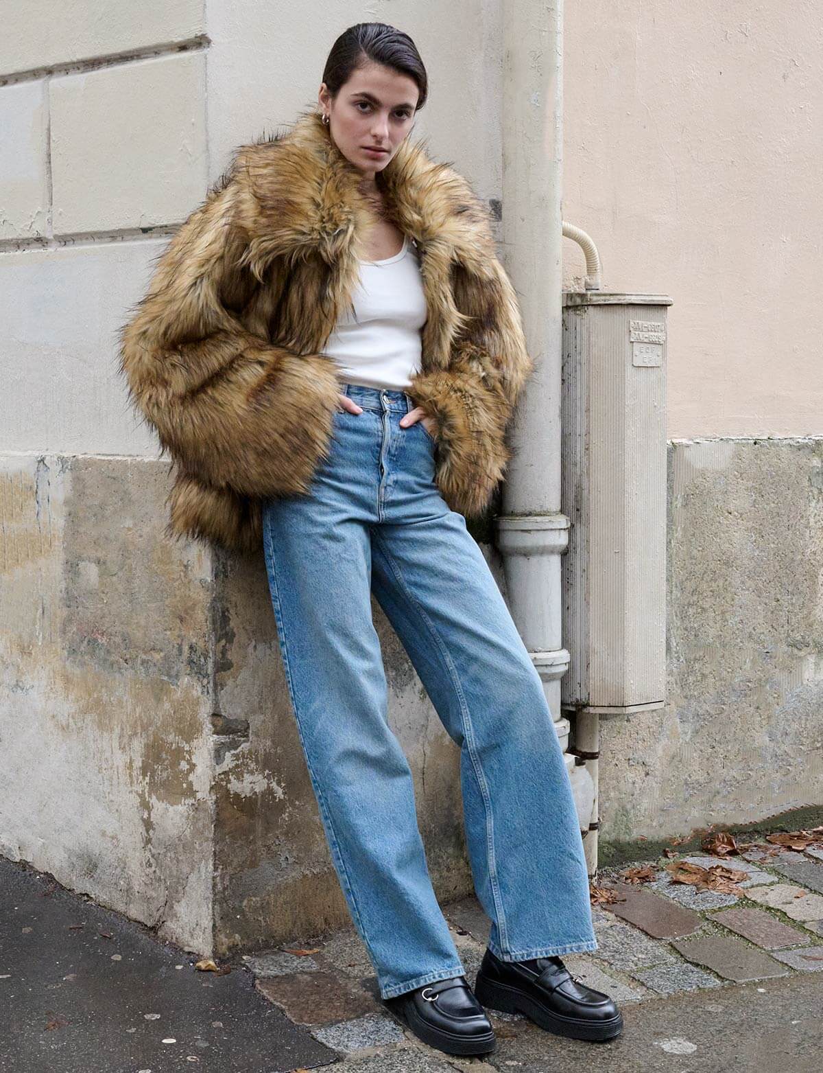 Phoebe Faux Fur Coat-BESTSELLER