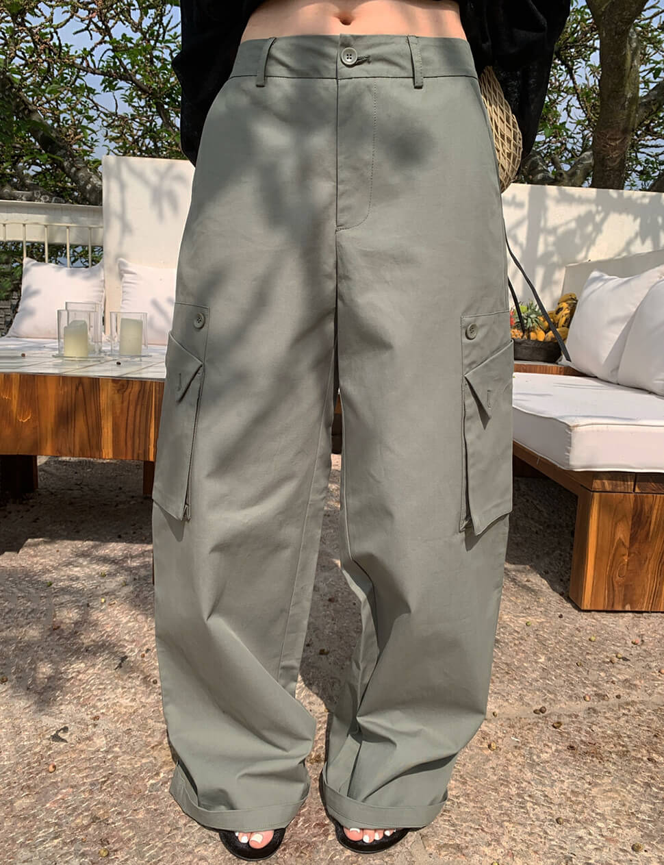 Khaki Cargo Pants -PREORDER