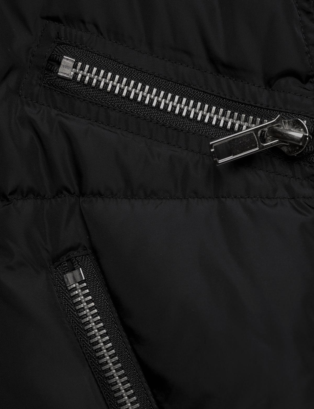 Black Zip Puffer Vest