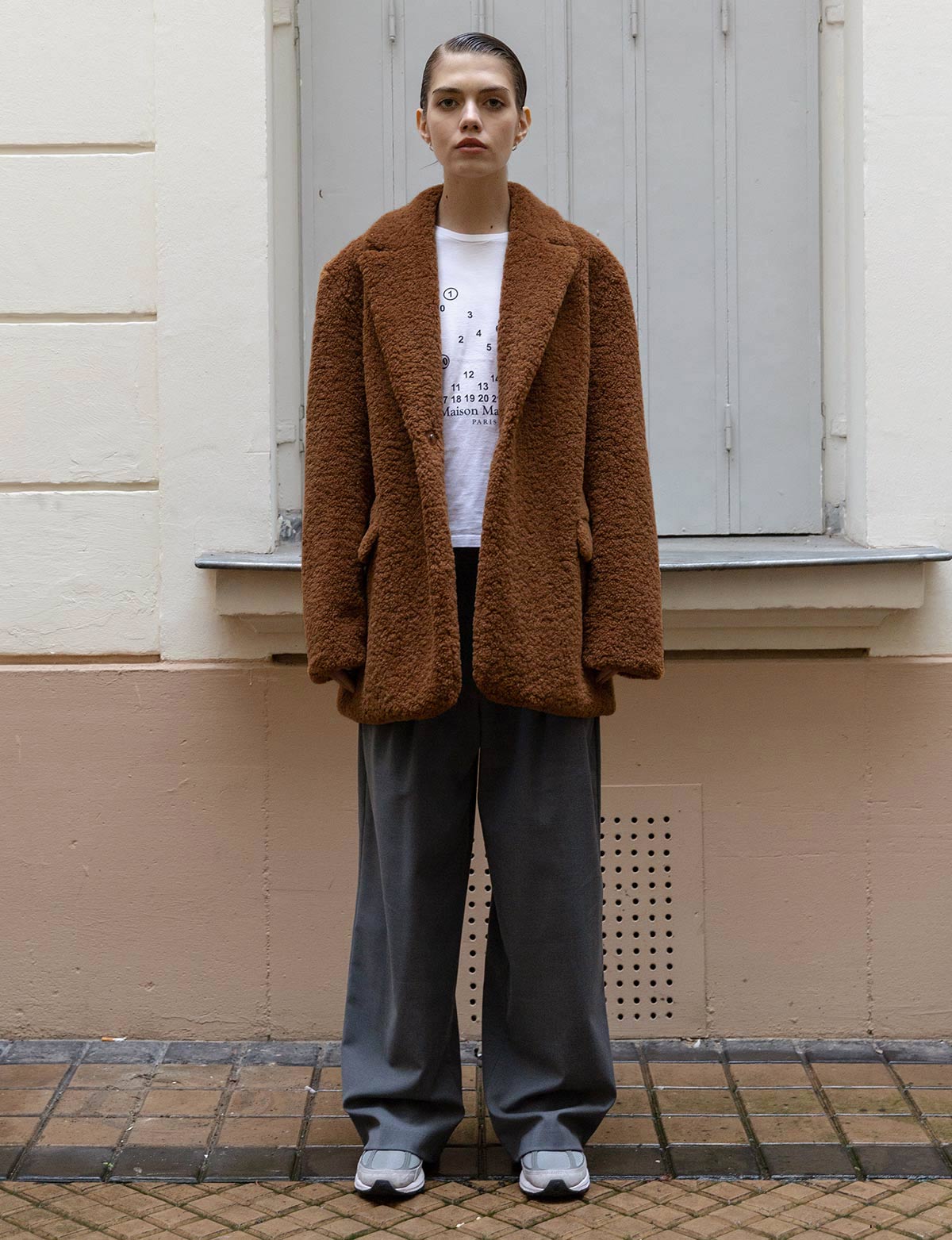 Camel Faux Fur Coat