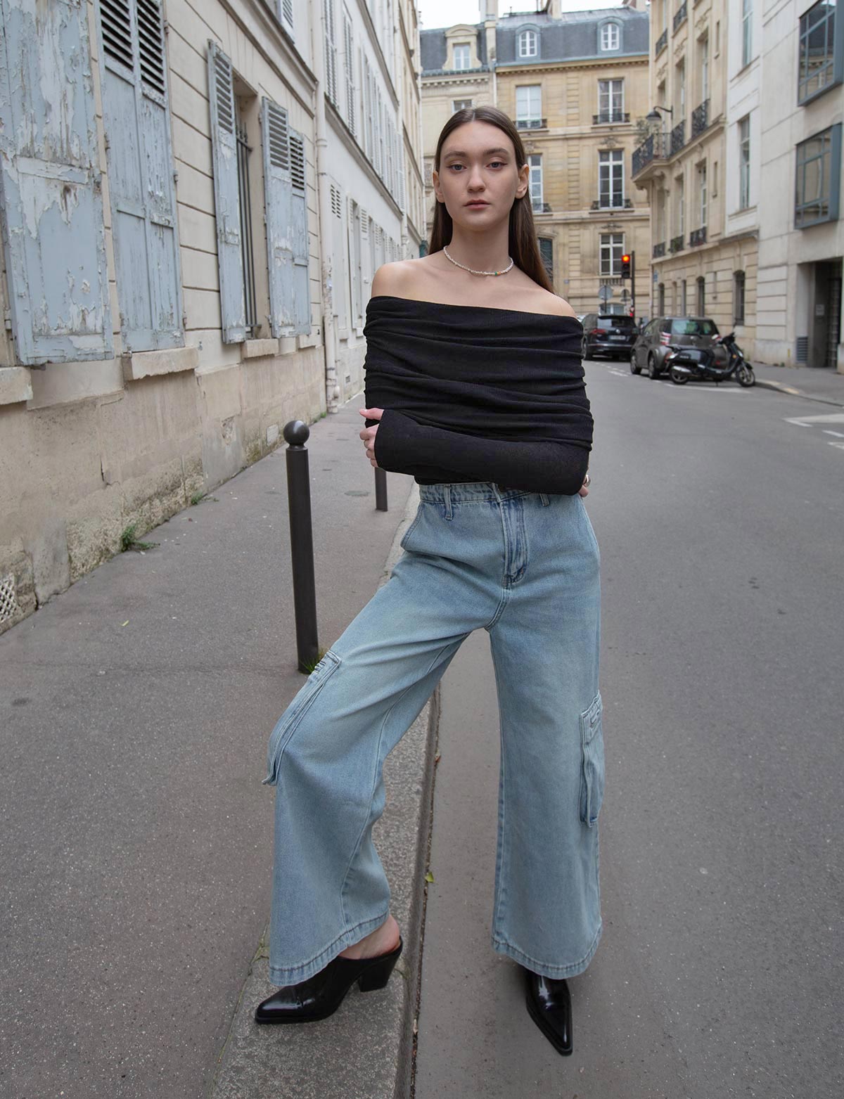 Black Off The Shoulder Top -BESTSELLER