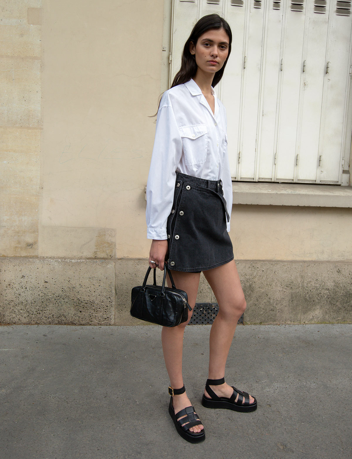 Button skort sales