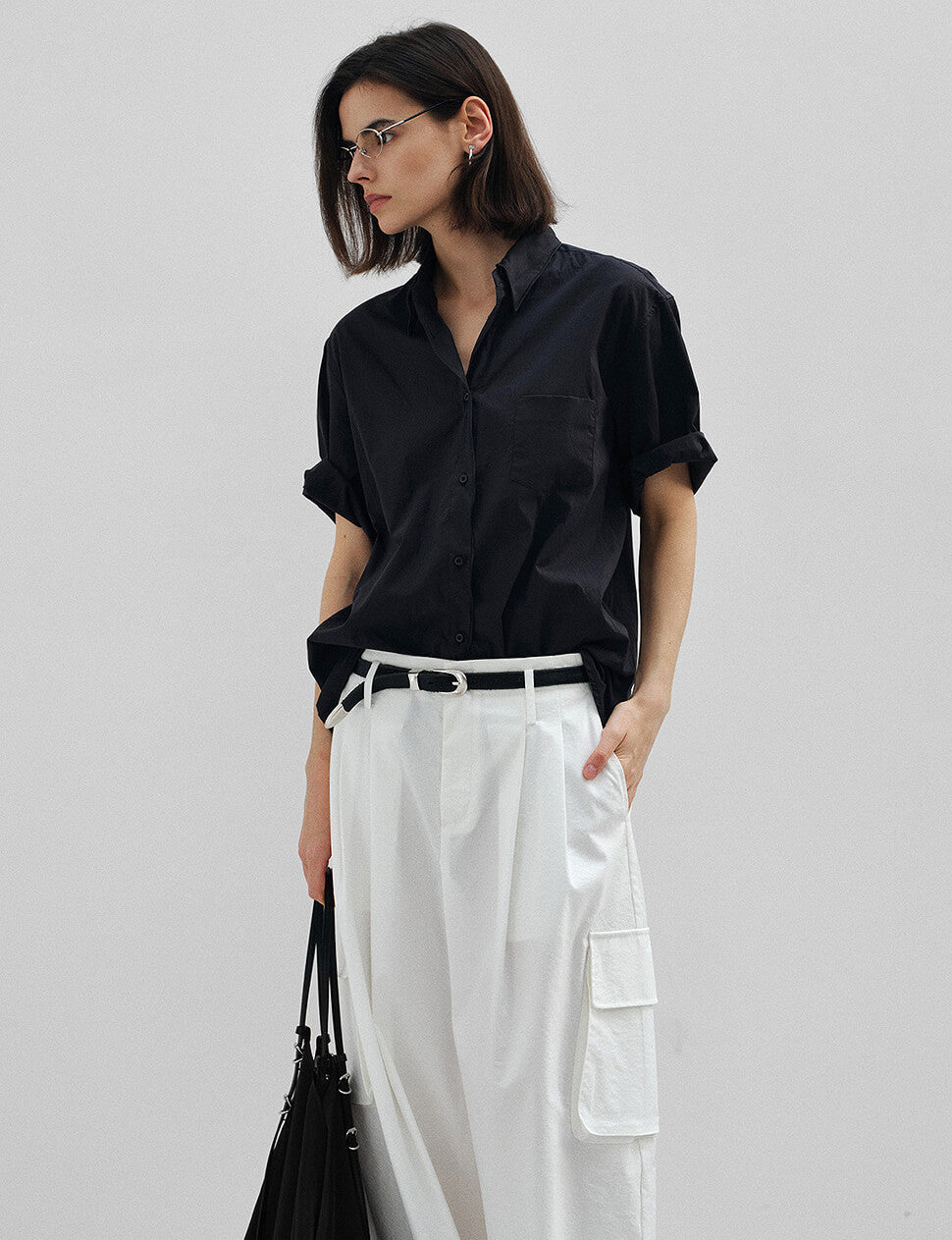 Black Short-Sleeve Shirt-PREORDER