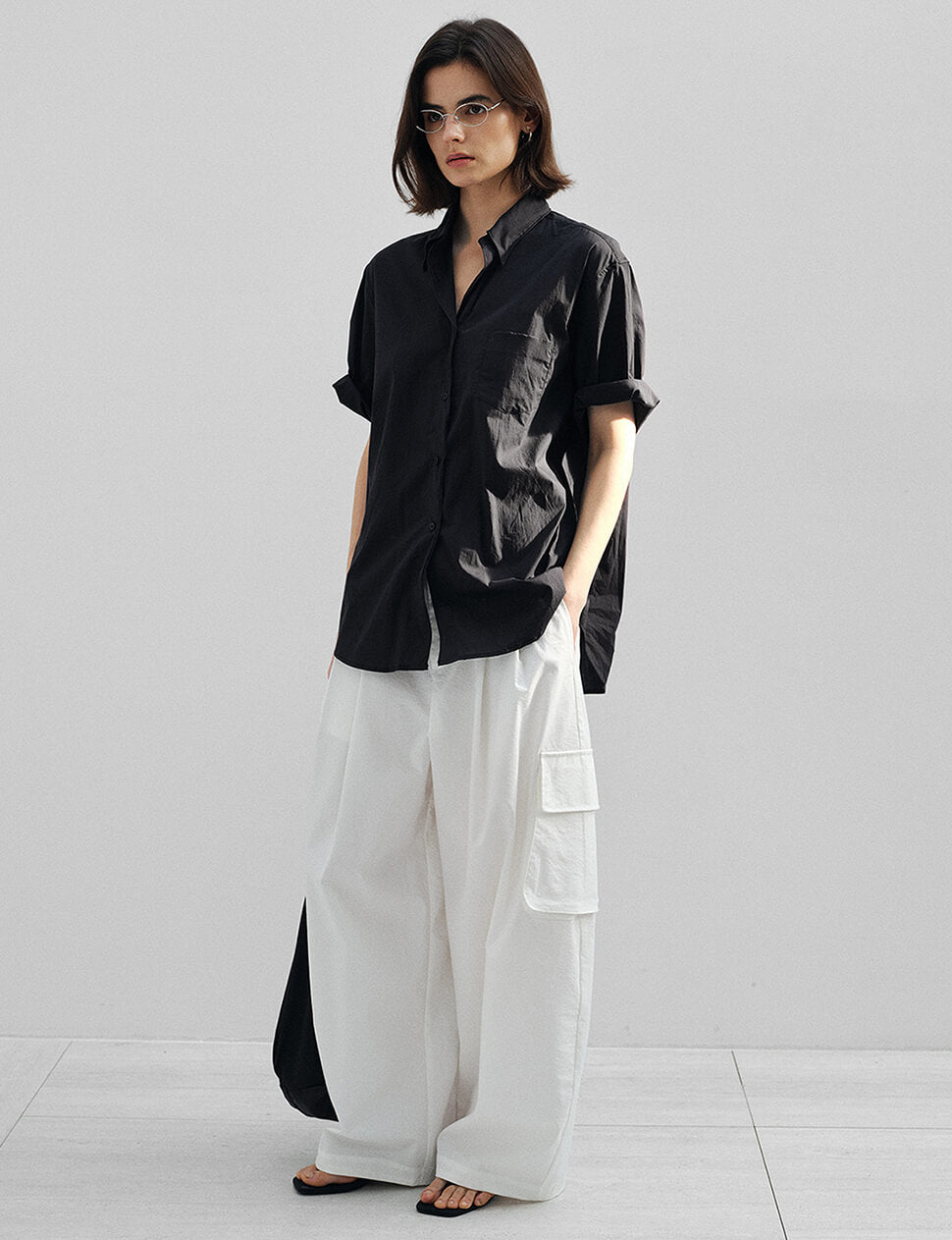 Black Short-Sleeve Shirt-PREORDER