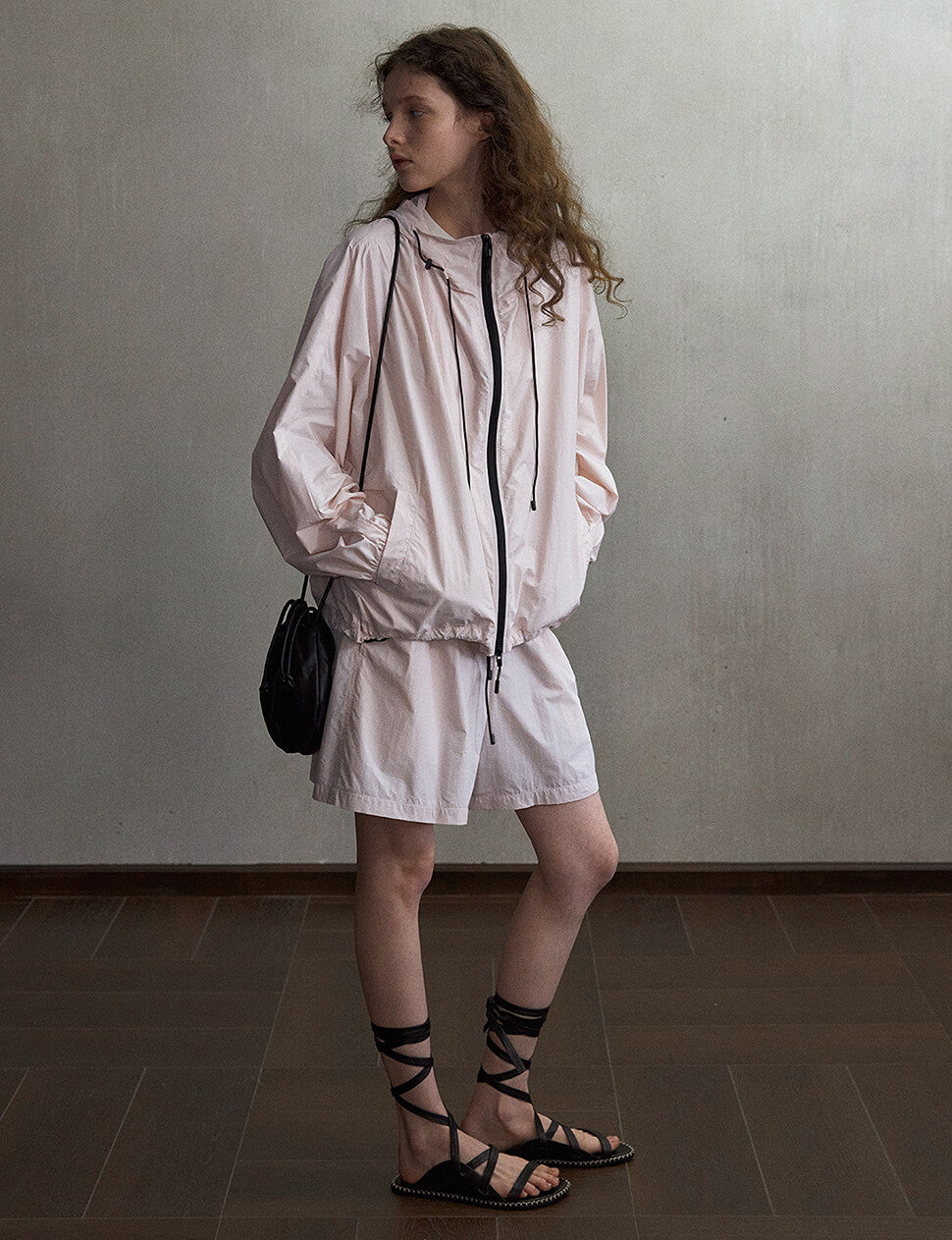 Peach Parachute Windbreaker Jacket-PREORDER