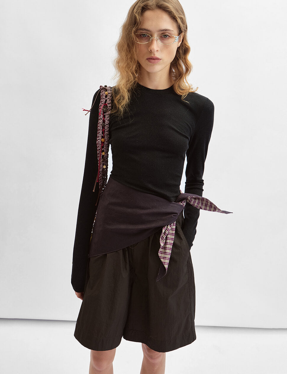 Brown Relaxed Drawstring Short-PREORDER