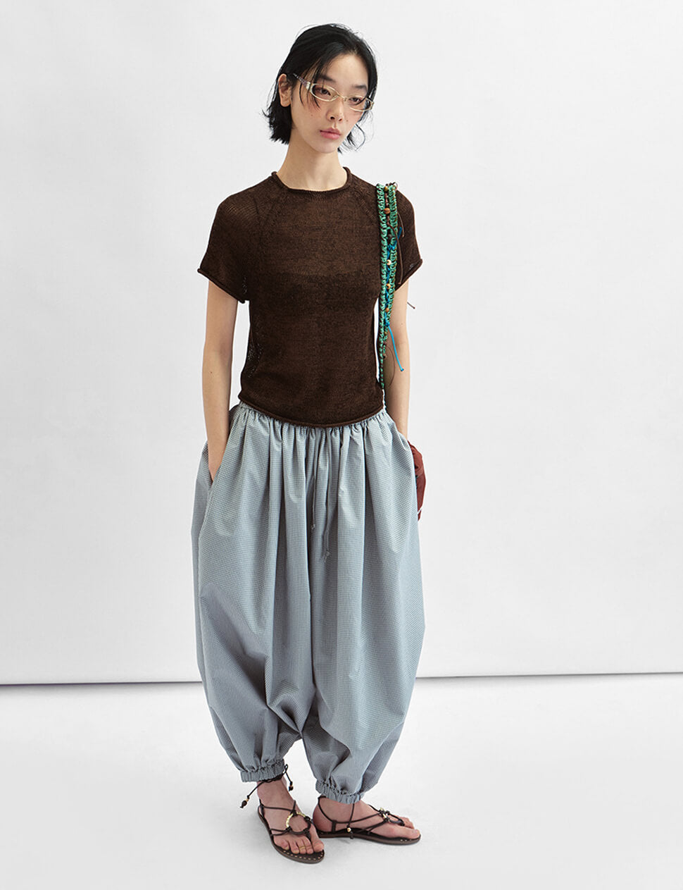 glamb グラム　Glen Check Balloon Pants M glamb グラム Glen Check Balloon Pants M 【公式通販】