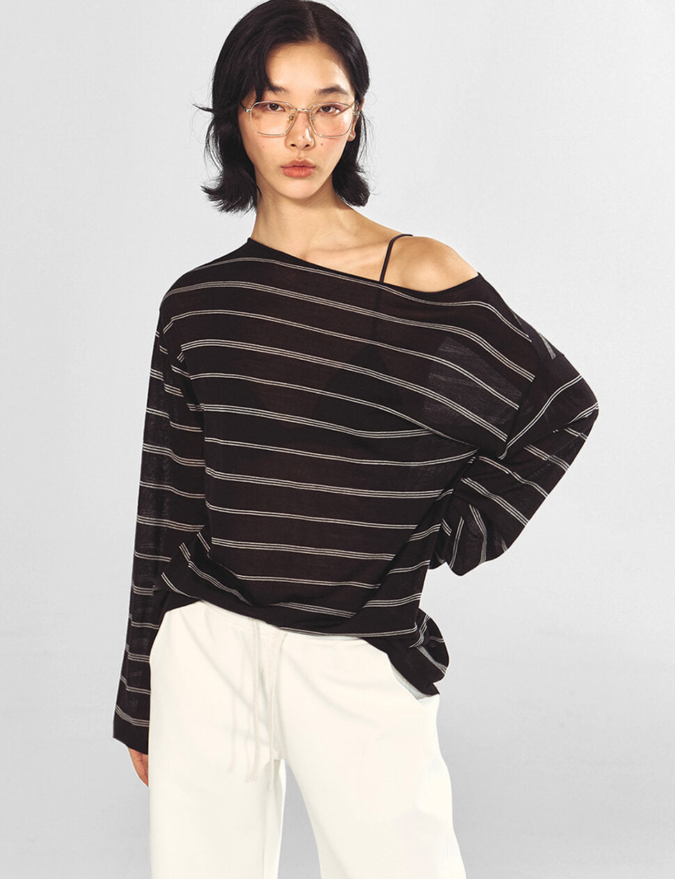 Striped Boat Neck Top-PREORDER