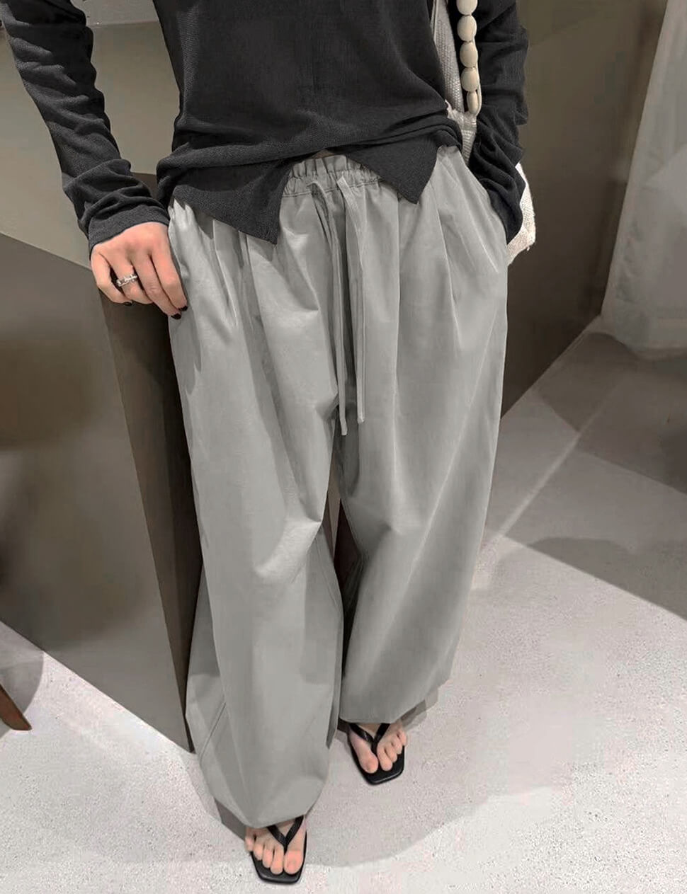 Balloon Drawstring Pants-PREORDER