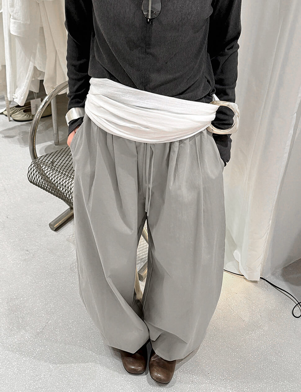 Balloon Drawstring Pants-PREORDER