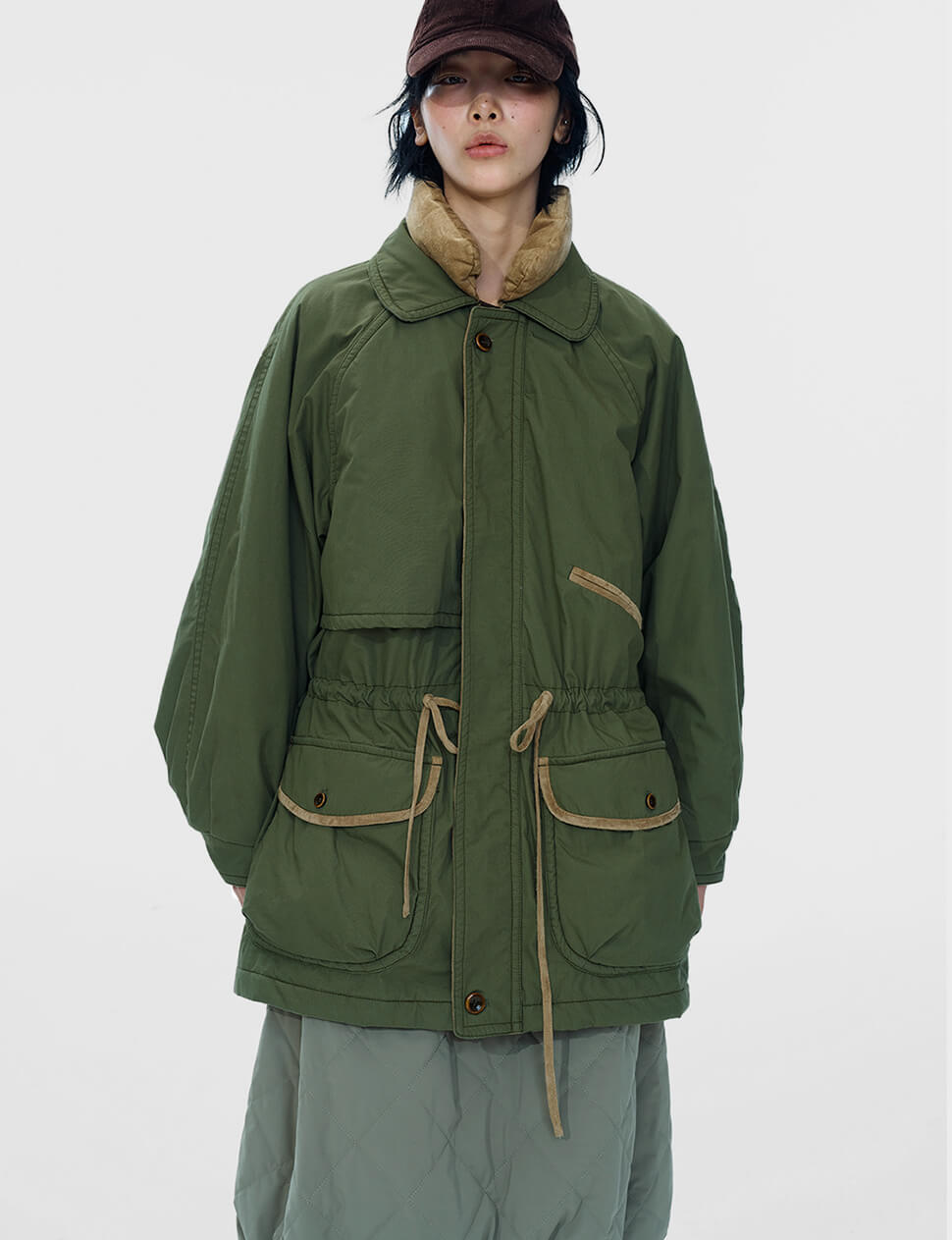 Oversized Olive Parka -PREORDER