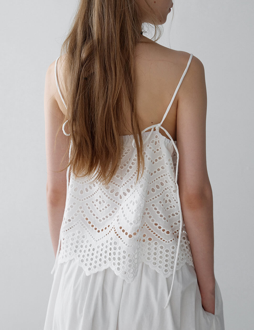 White Eyelet Tank White Eyelet Tank