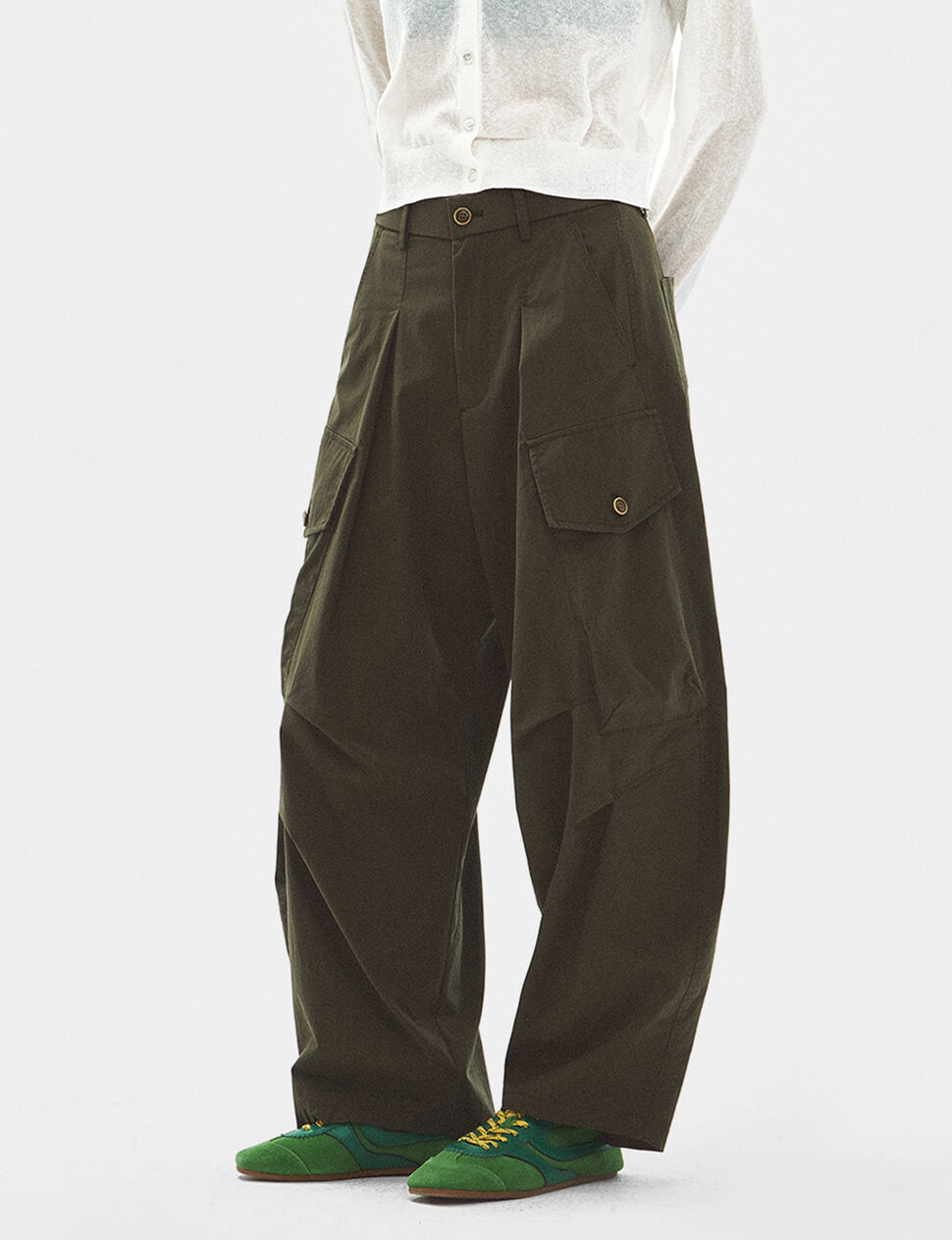 Theo Barrel-Leg Cargo Pants-PREORDER