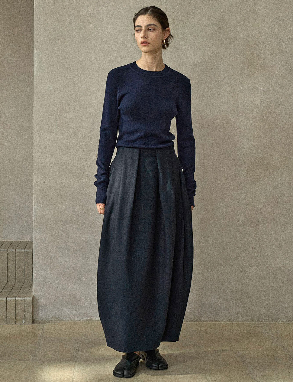 Black Cocoon Skirt-PREORDER