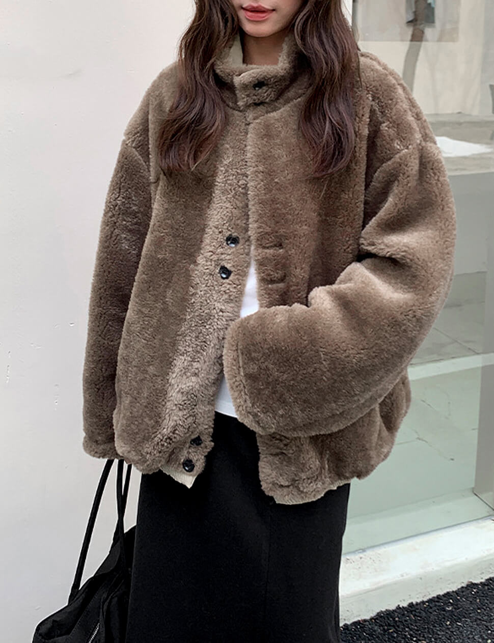 Reversible Grey Fur Jacket -PREORDER