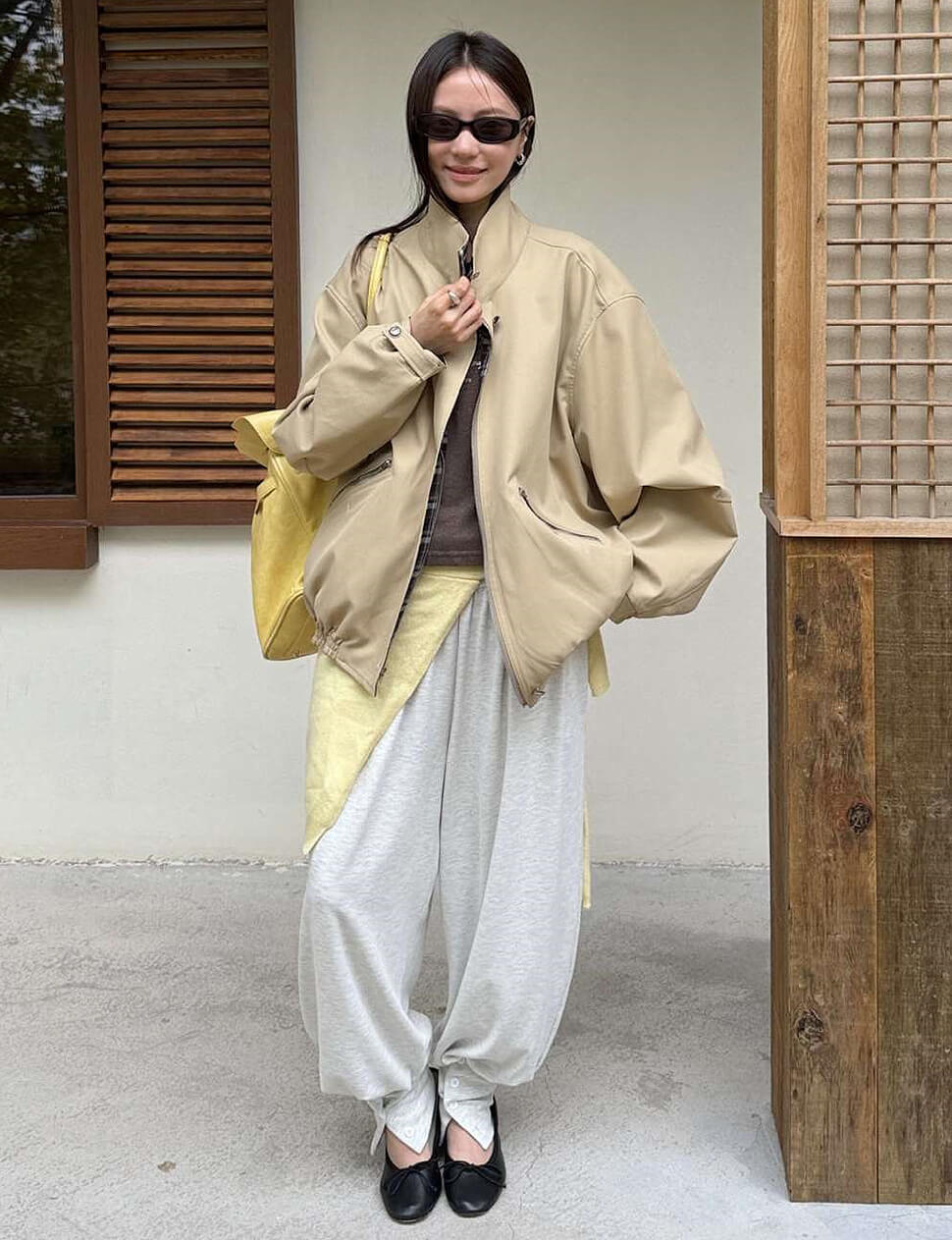 Khaki Reversible Plaid Bomber Jacket-PREORDER