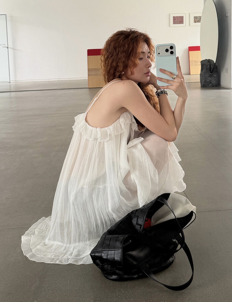 Tiered Ruffle Chiffon Mini Dress-PREORDER