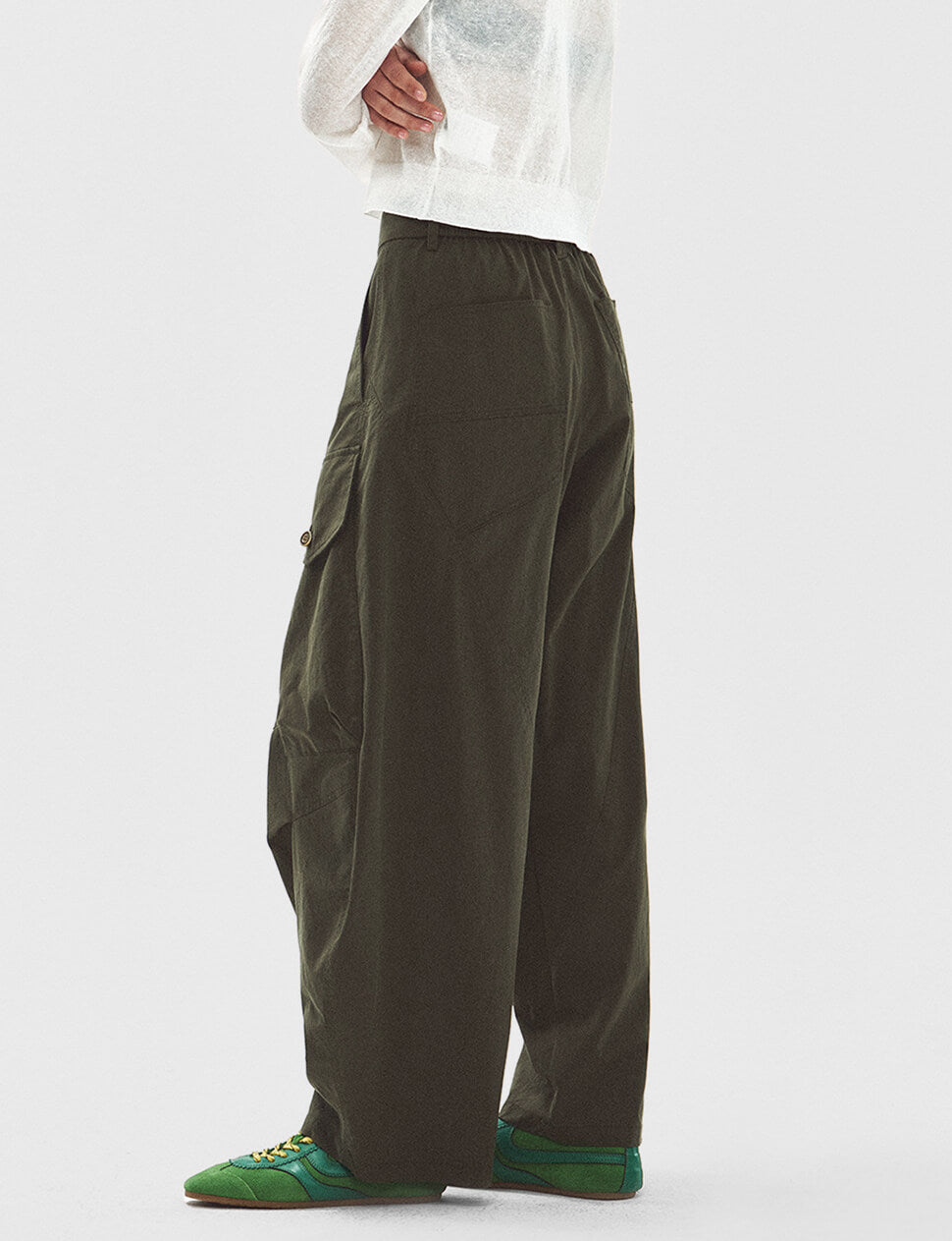 Theo Barrel-Leg Cargo Pants-PREORDER