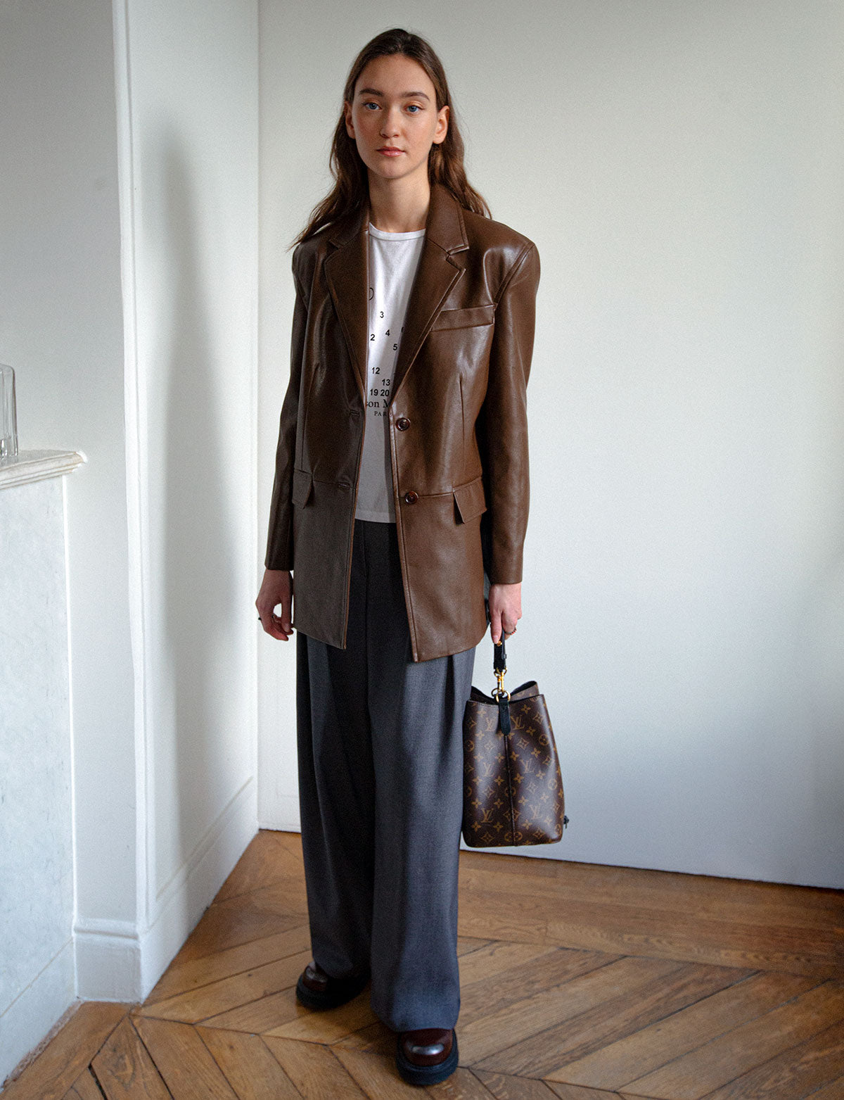 Reed Brown Leather Blazer