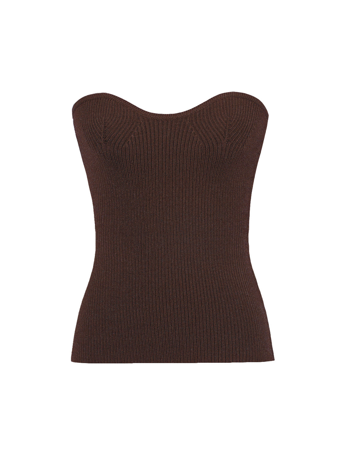 Cass Sweetheart Knit In Chocolate-BESTSELLER