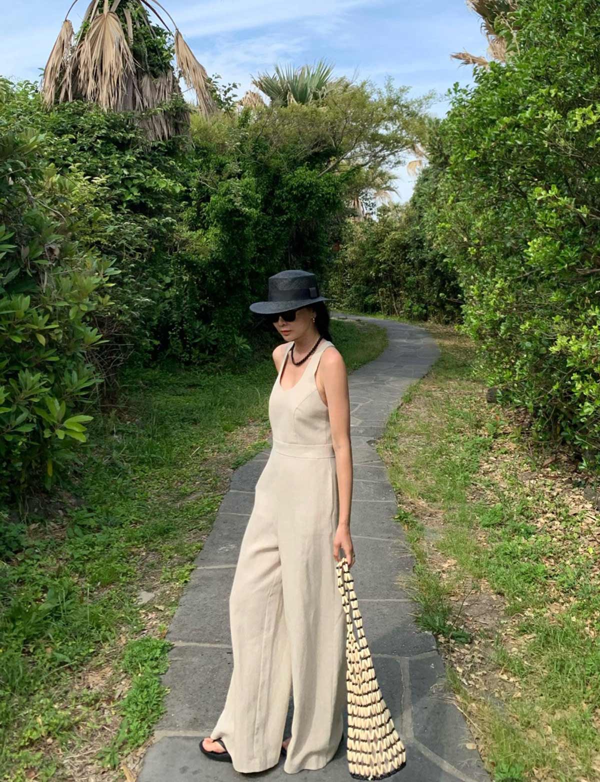 Pixie Market Linen Blend Wide Leg Jumpsuit BESTSELLER