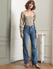 トップス melt the lady glimpse knit tops melt the lady stitch line tops - メルカリ